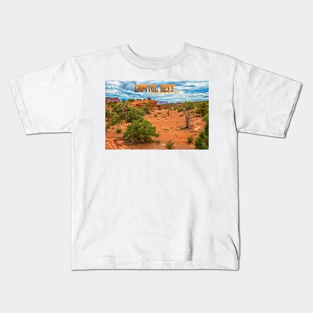 Capitol Reef National Park Kids T-Shirt by Gestalt Imagery
